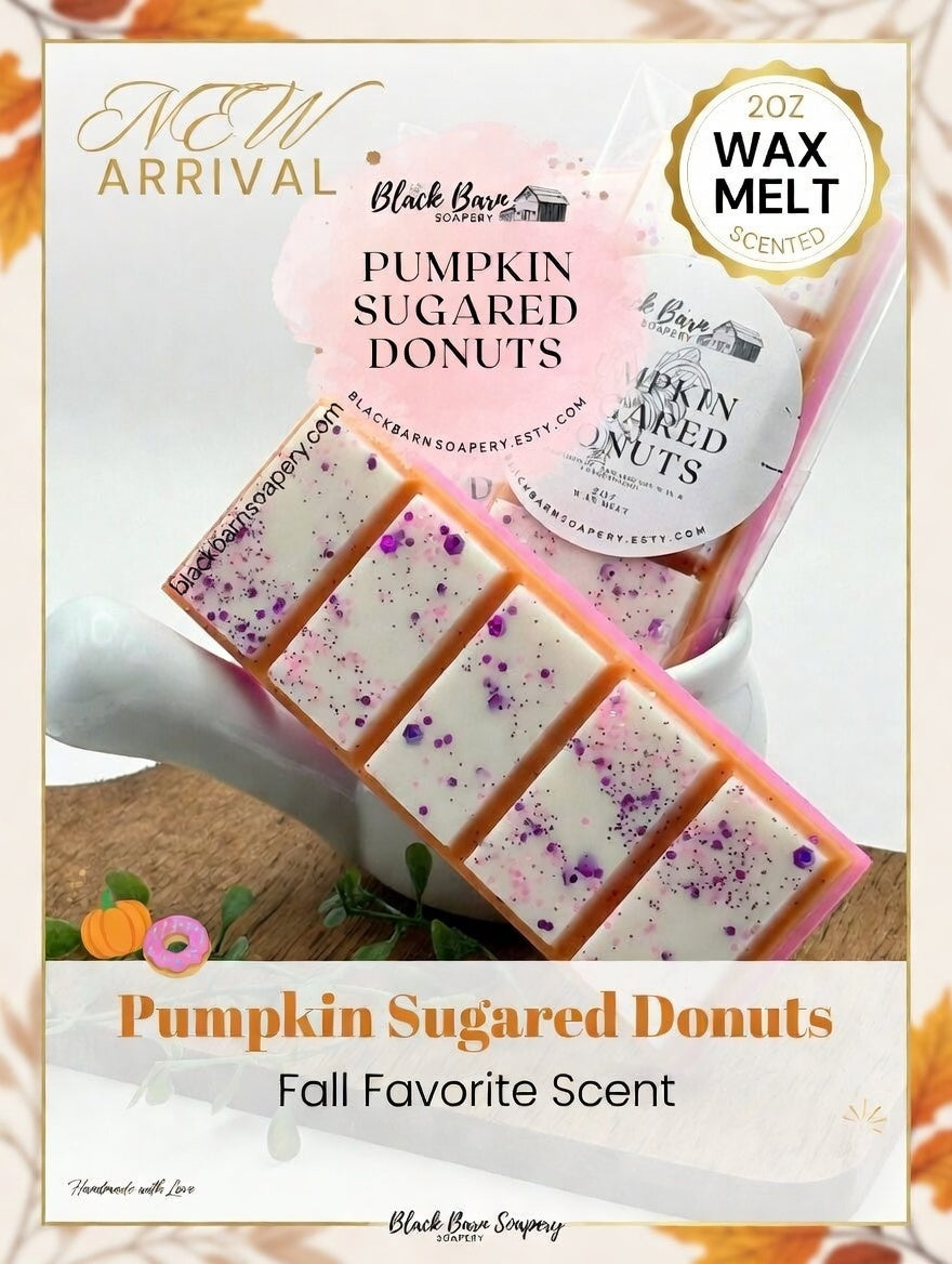 Pumpkin Sugared Donuts -  Snap Bar Wax Melts