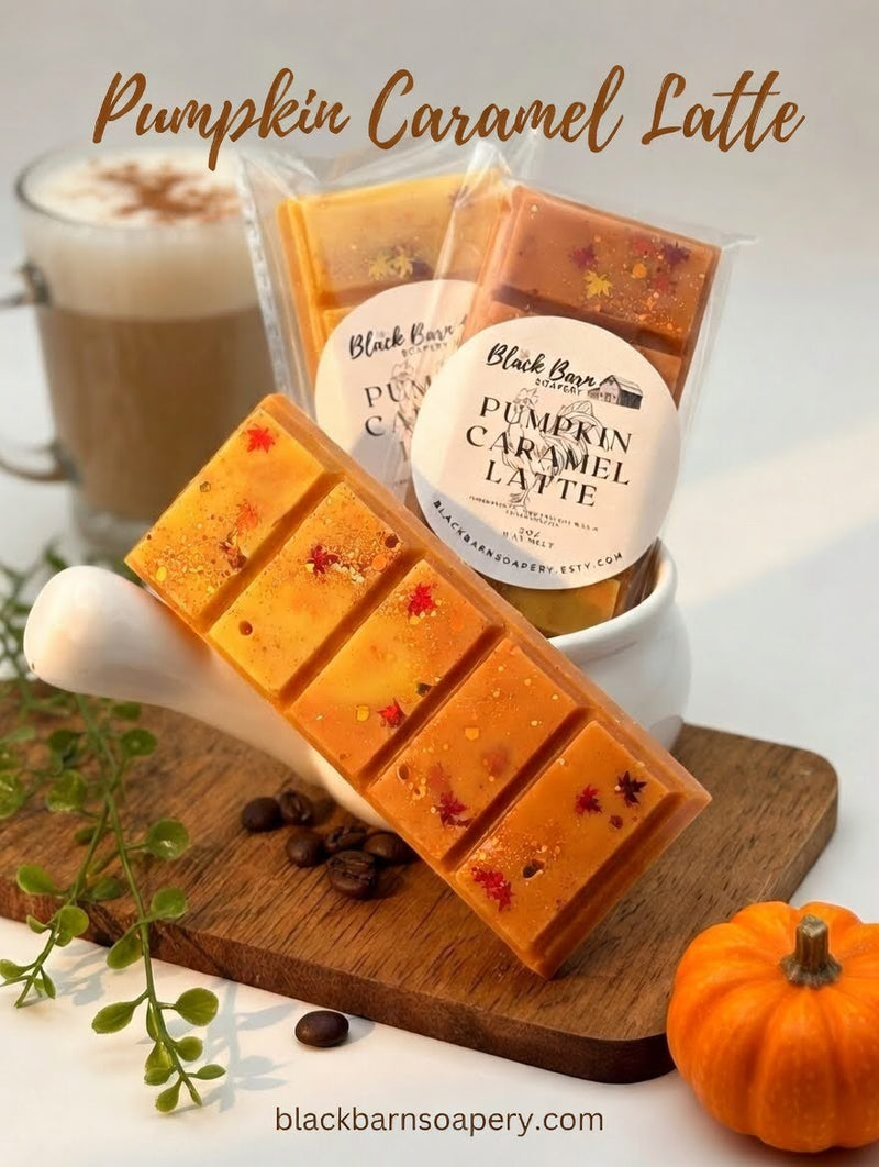 Pumpkin Caramel Latte -  BBW Type Snap Bar Wax Melts