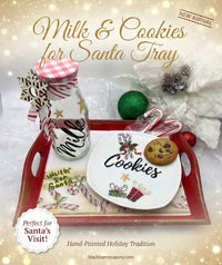 Milk and Cookies for Santa Tray