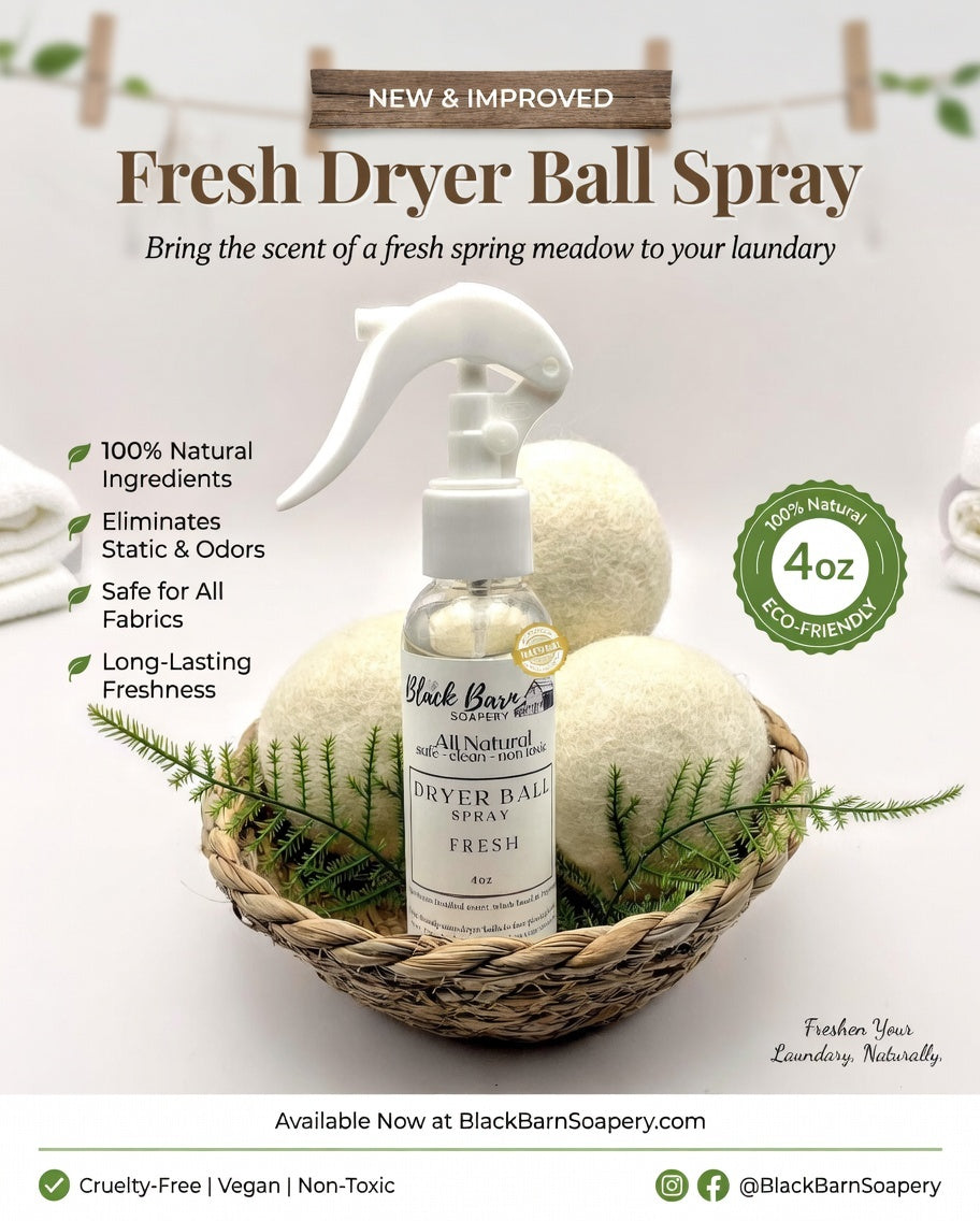 Dryer Ball Spray/Linen Spray (All Natural)