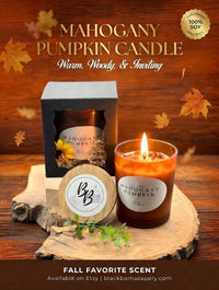 Mahogany Pumpkin -  7oz Candle