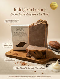 Cocoa Butter Cashmere - Exfoliation Bar  Handmade Artisan Soap