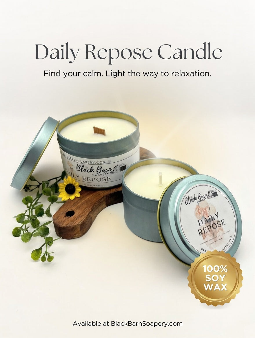 Daily Repose - 4oz / 8oz Candle Tin (Bohemian Fall)