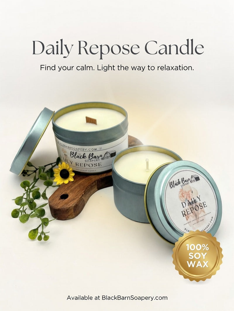 Daily Repose - 4oz / 8oz Candle Tin (Bohemian Fall)