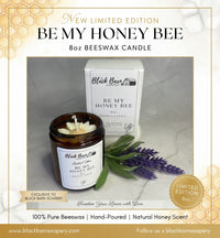 Be My Honey Bee -  8oz Beeswax Candle