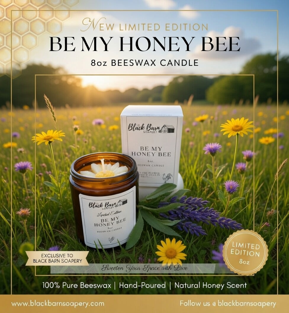 Be My Honey Bee -  8oz Beeswax Candle