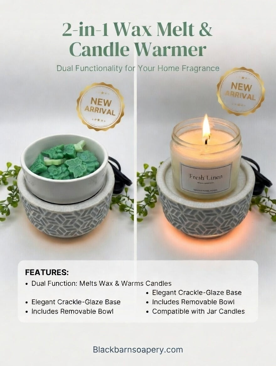 Black Barn 2 in 1 (New Design) Wax Melt/Candle Warmer