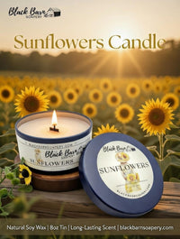 Sunflowers - 4oz / 8oz Candle Tin (Bohemian Fall)