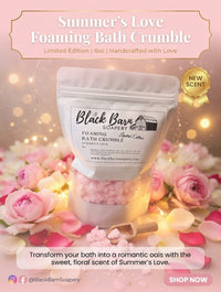 Summer's Love Foaming Bath Crumble: Fruity Romantic Scent