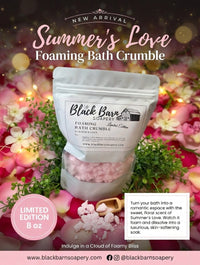 Summer's Love Foaming Bath Crumble: Fruity Romantic Scent