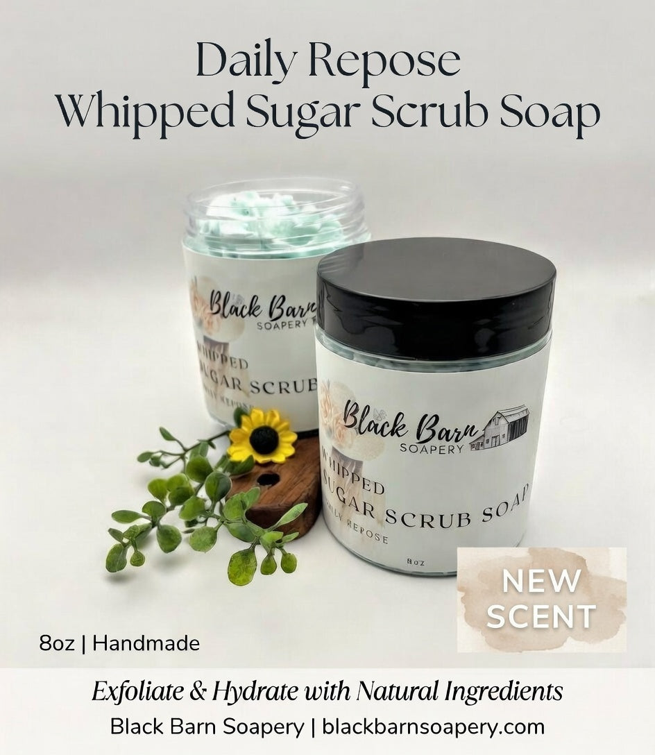 Daily Repose Whipped Sugar Scrub Soap (Bohemian Fall)