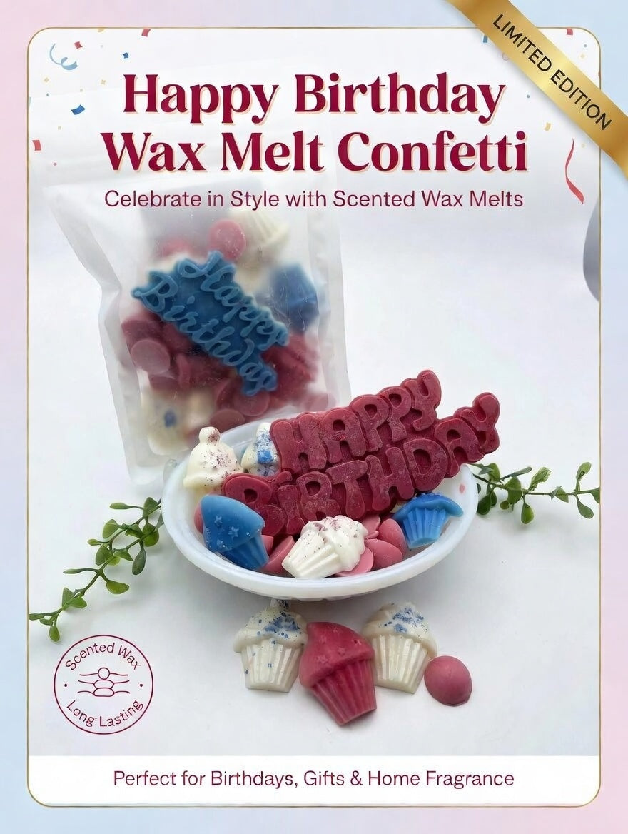 Happy Birthday   - Artisan Wax Melt Confetti