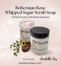 Bohemian Rose Whipped Sugar Scrub Soap (Bohemian Fall)