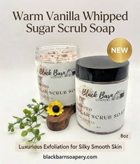 Warm Vanilla Whipped Sugar Scrub Soap (Bohemian Fall)