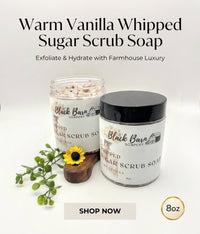 Warm Vanilla Whipped Sugar Scrub Soap (Bohemian Fall)