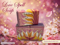 Love Spell Artisan Soap: Limited Edition Fruity Scent, Poppy Seed Exfoliation