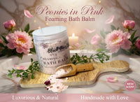 Peonies Foaming Bath Salts: Suede & Peony Scent