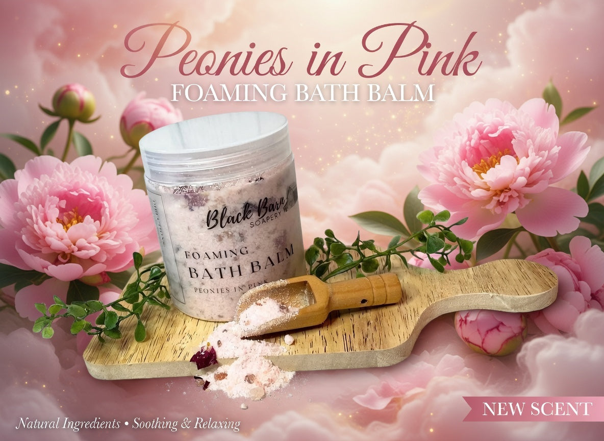 Peonies Foaming Bath Salts: Suede & Peony Scent