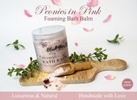 Peonies Foaming Bath Salts: Suede & Peony Scent