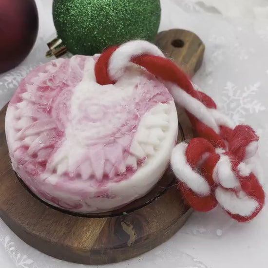 SALE  Peppermint Swirl - Soap-on-a-Rope