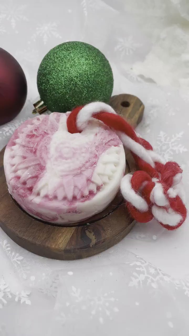 SALE  Peppermint Swirl - Soap-on-a-Rope