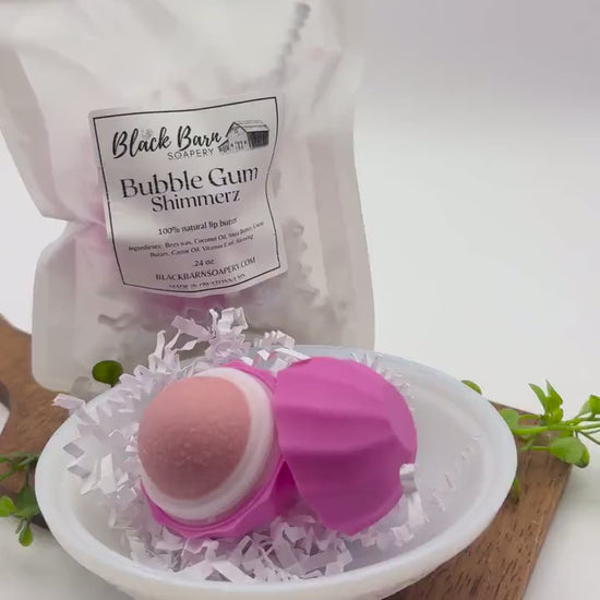 Bubble Gum Shimmerz - Beeswax Lip Butter