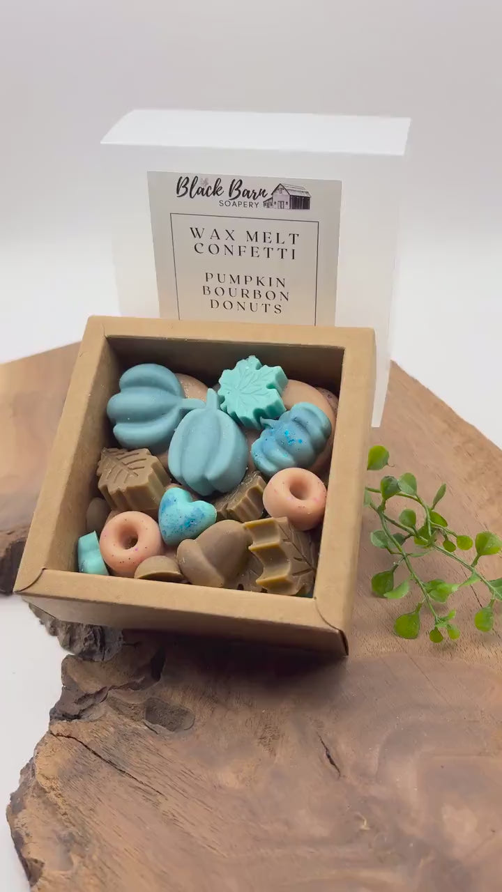 Pumpkin Bourbon Donuts -  Confetti Wax Melt - Gift Box