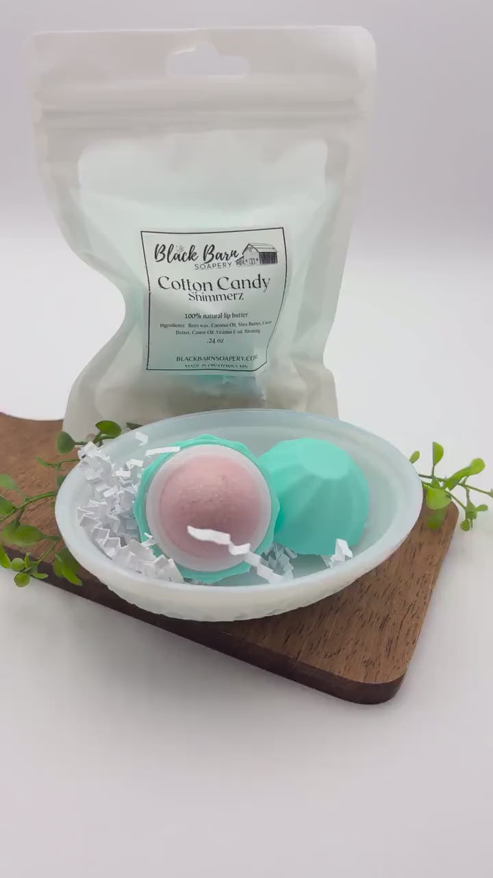 Cotton Candy Shimmerz - Beeswax Lip Butter