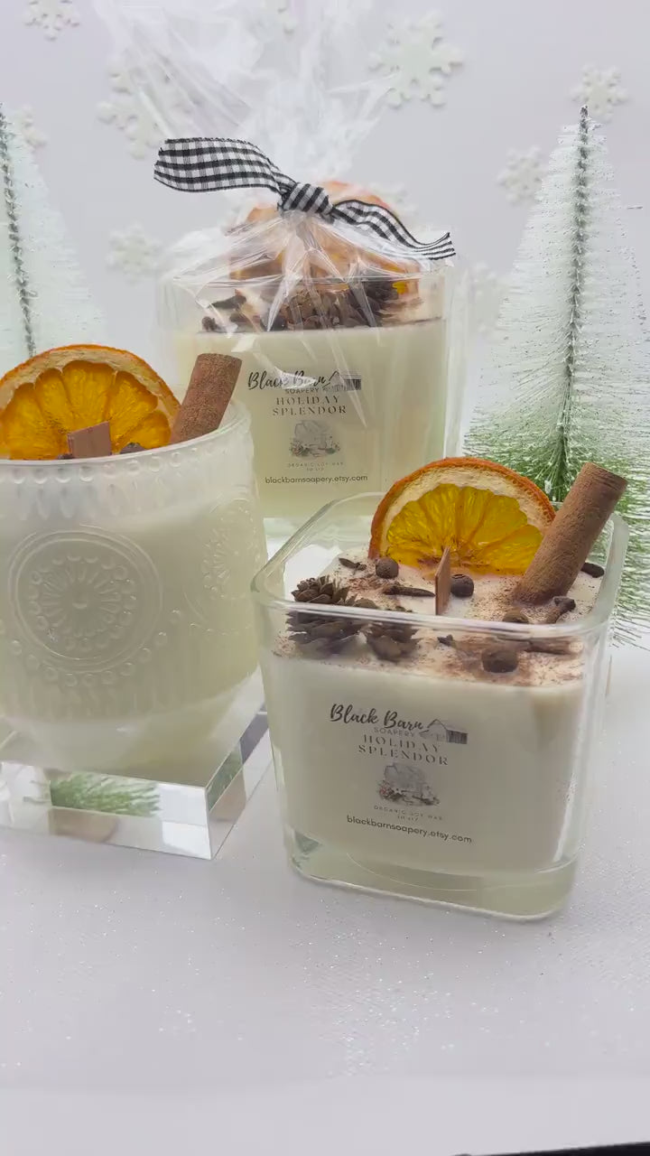 Holiday Splendor  -  12 oz Wood wick Candle