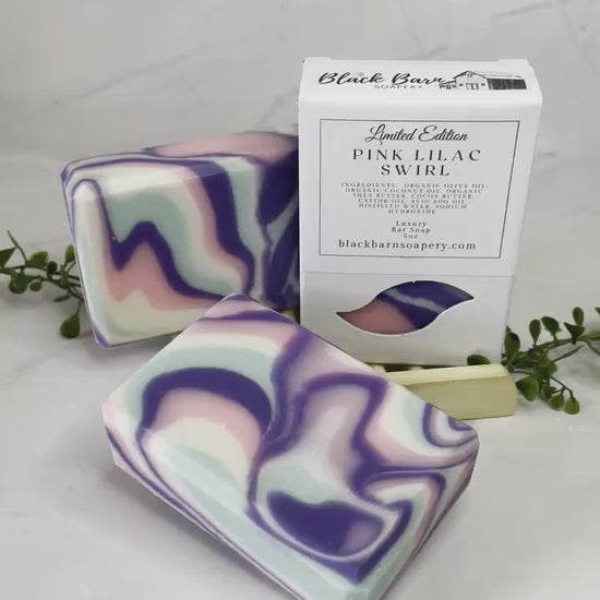 Pink Lilac Swirl - Handmade Artisan Soap