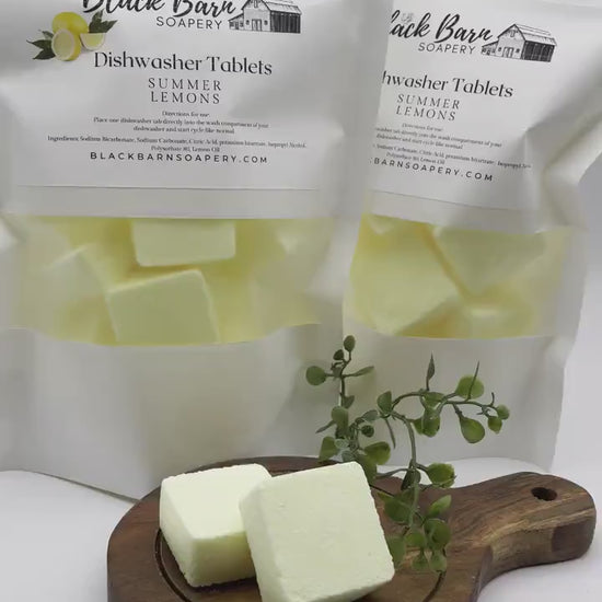 Dishwasher Tablets - Summer Lemon - All Natural, Non-Toxic, Safe