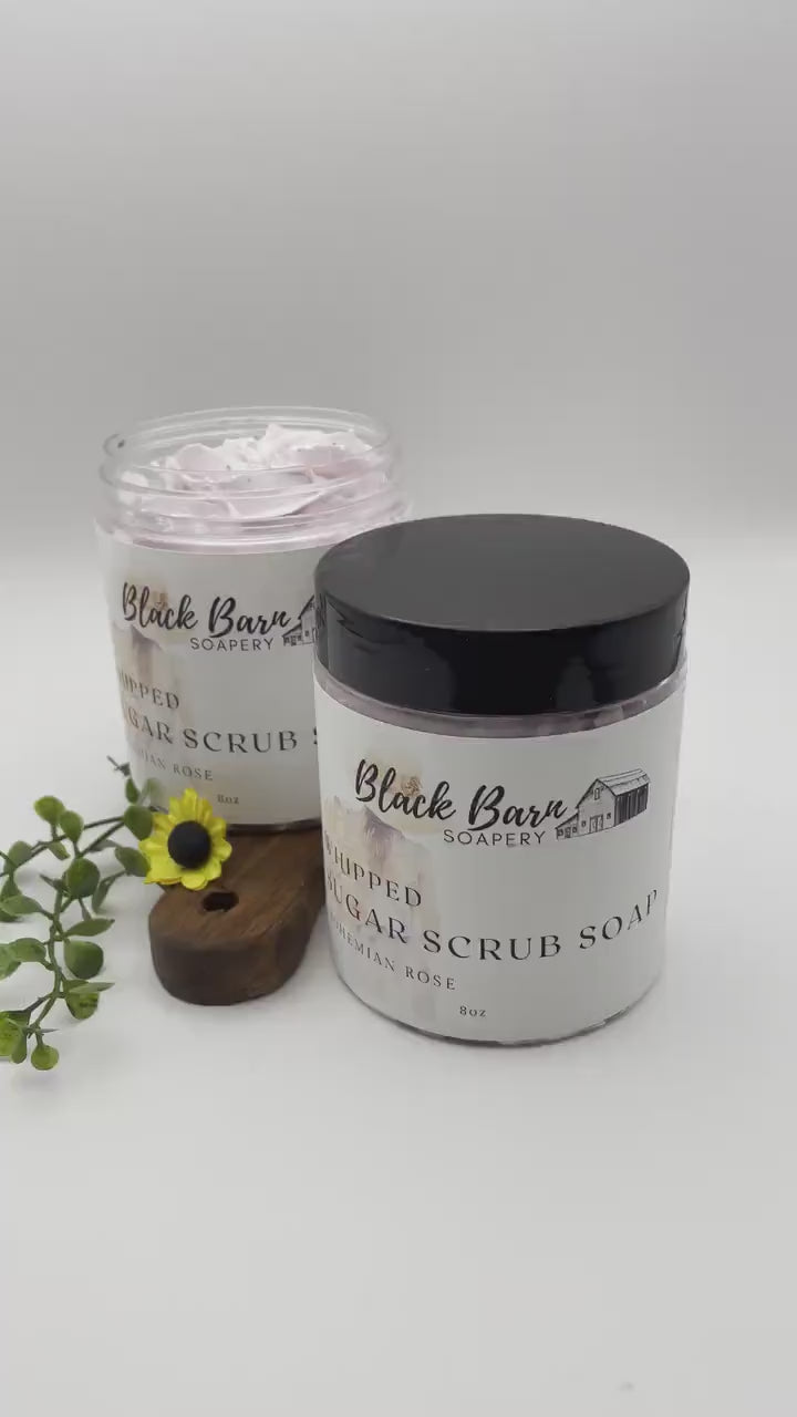 Bohemian Rose Whipped Sugar Scrub Soap (Bohemian Fall)