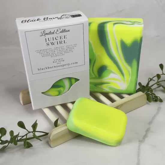 JuiceE Swirl- Handmade Artisan Soap
