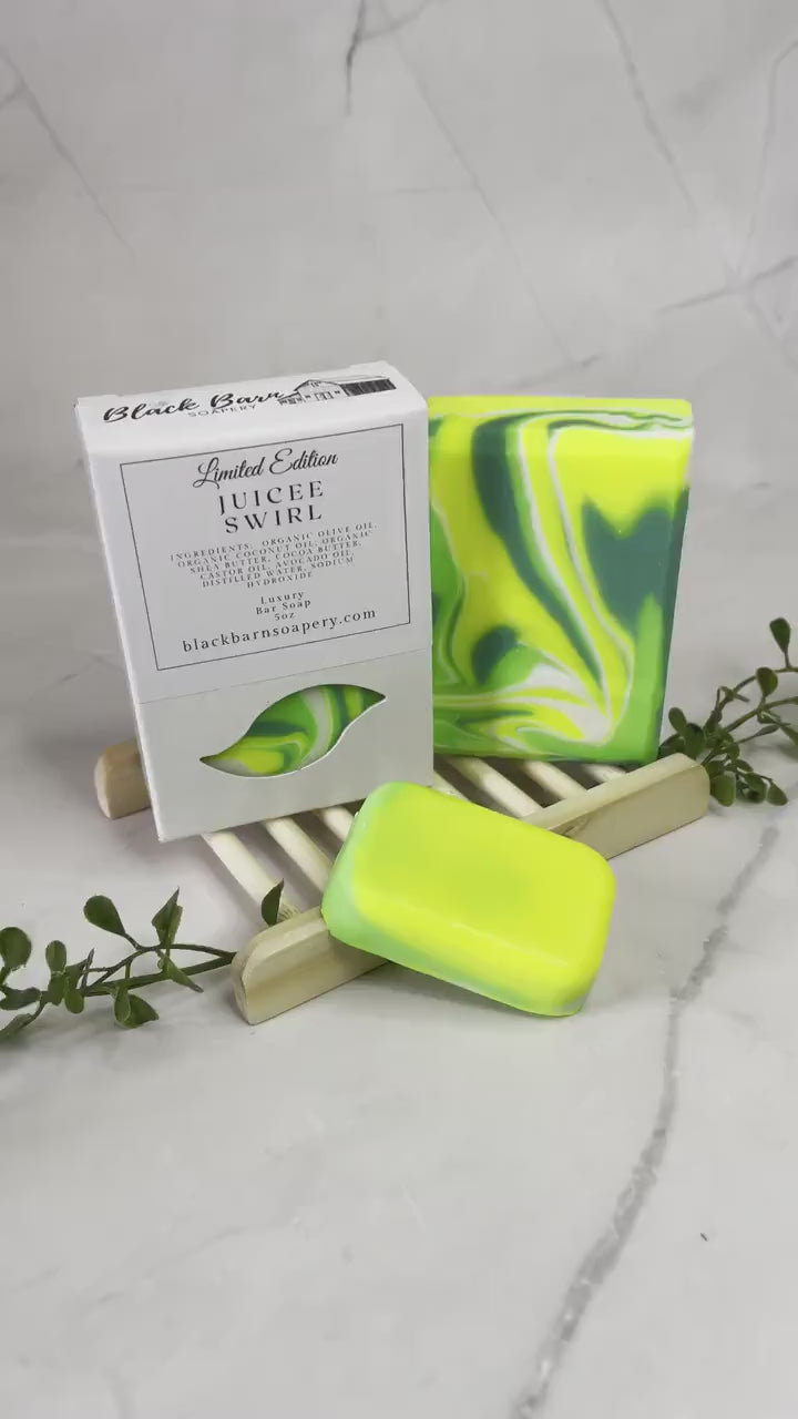 JuiceE Swirl- Handmade Artisan Soap