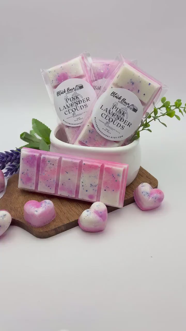 Pink Lavender Clouds -  Snap Bar Wax Melts