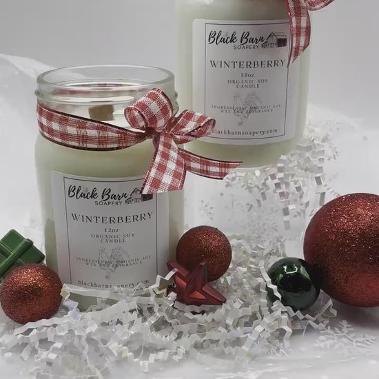 Winterberry     (12oz) Mason Jar Candle
