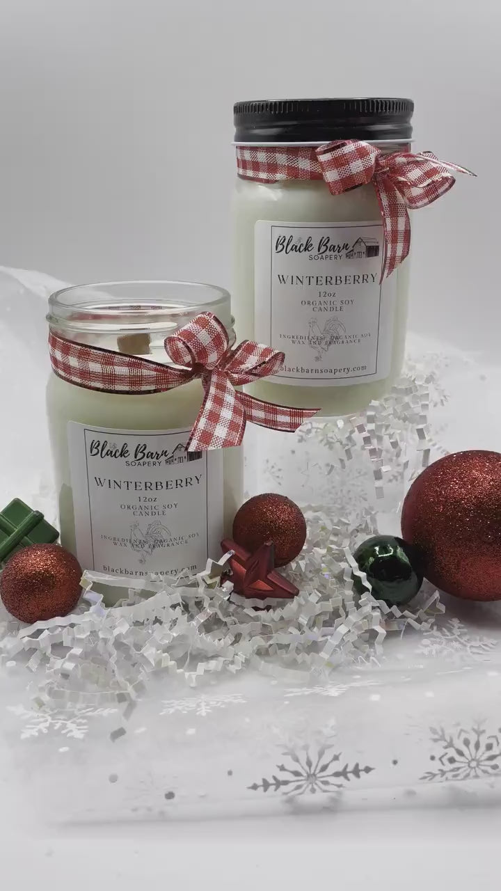 Winterberry     (12oz) Mason Jar Candle
