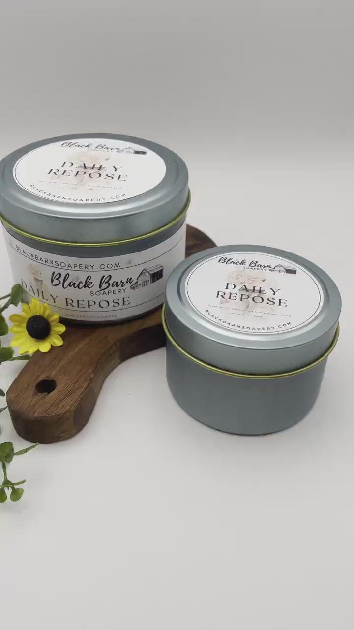Daily Repose - 4oz / 8oz Candle Tin (Bohemian Fall)