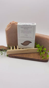 Grapefruit & Rose - Goats Milk Exfoliation Bar  Handmade Artisan Soap