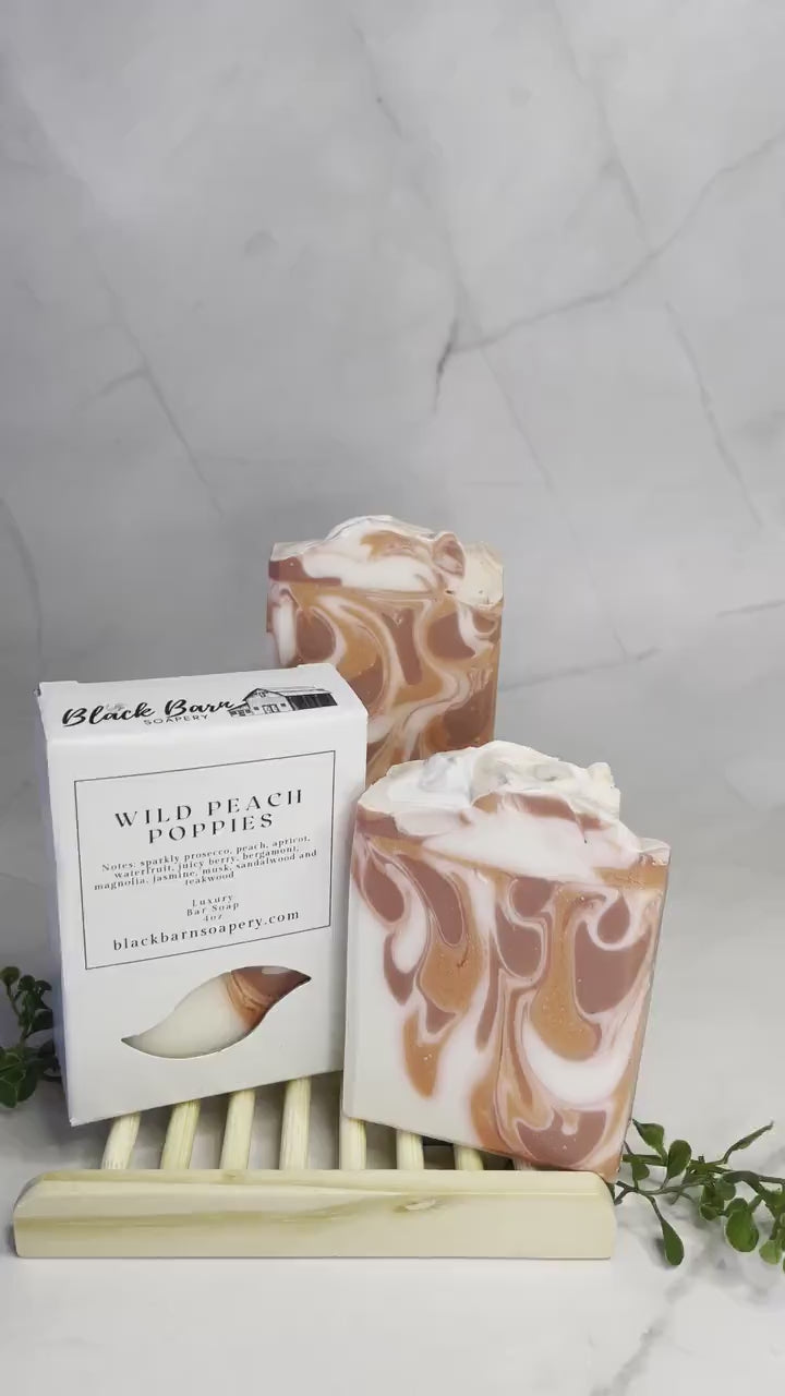 Wild Peach Poppies - Handmade Artisan Soap