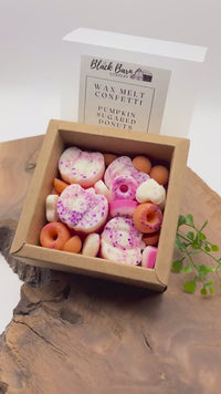 Pumpkin Sugared Donuts -  Confetti Wax Melt - Gift Box