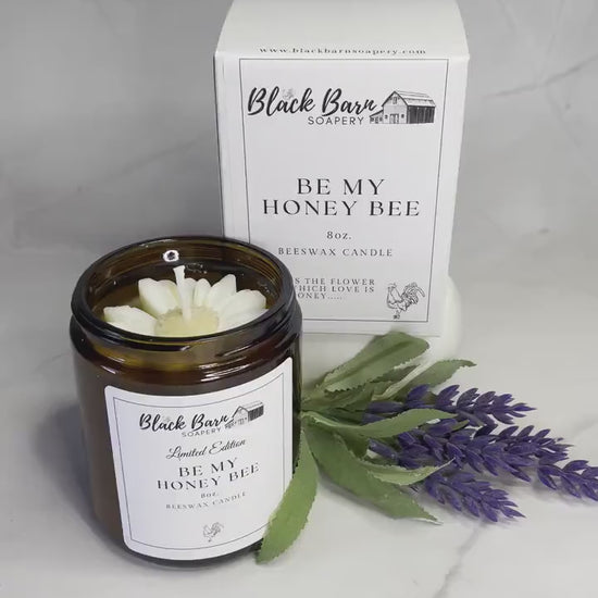 Be My Honey Bee -  8oz Beeswax Candle